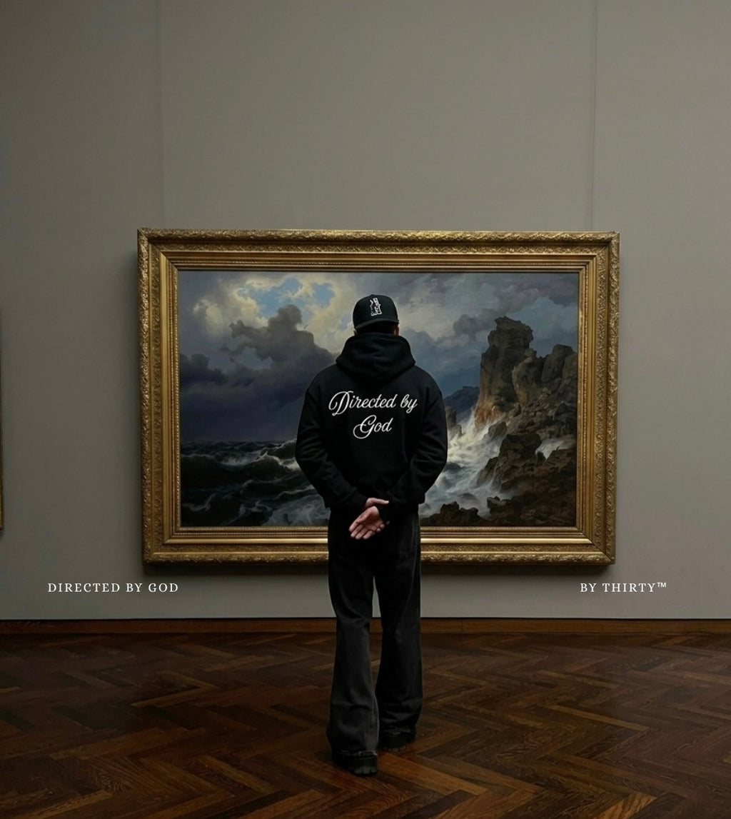 “Directed by God” oversized hoodie