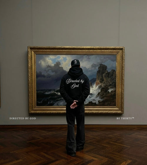 “Directed by God” oversized hoodie
