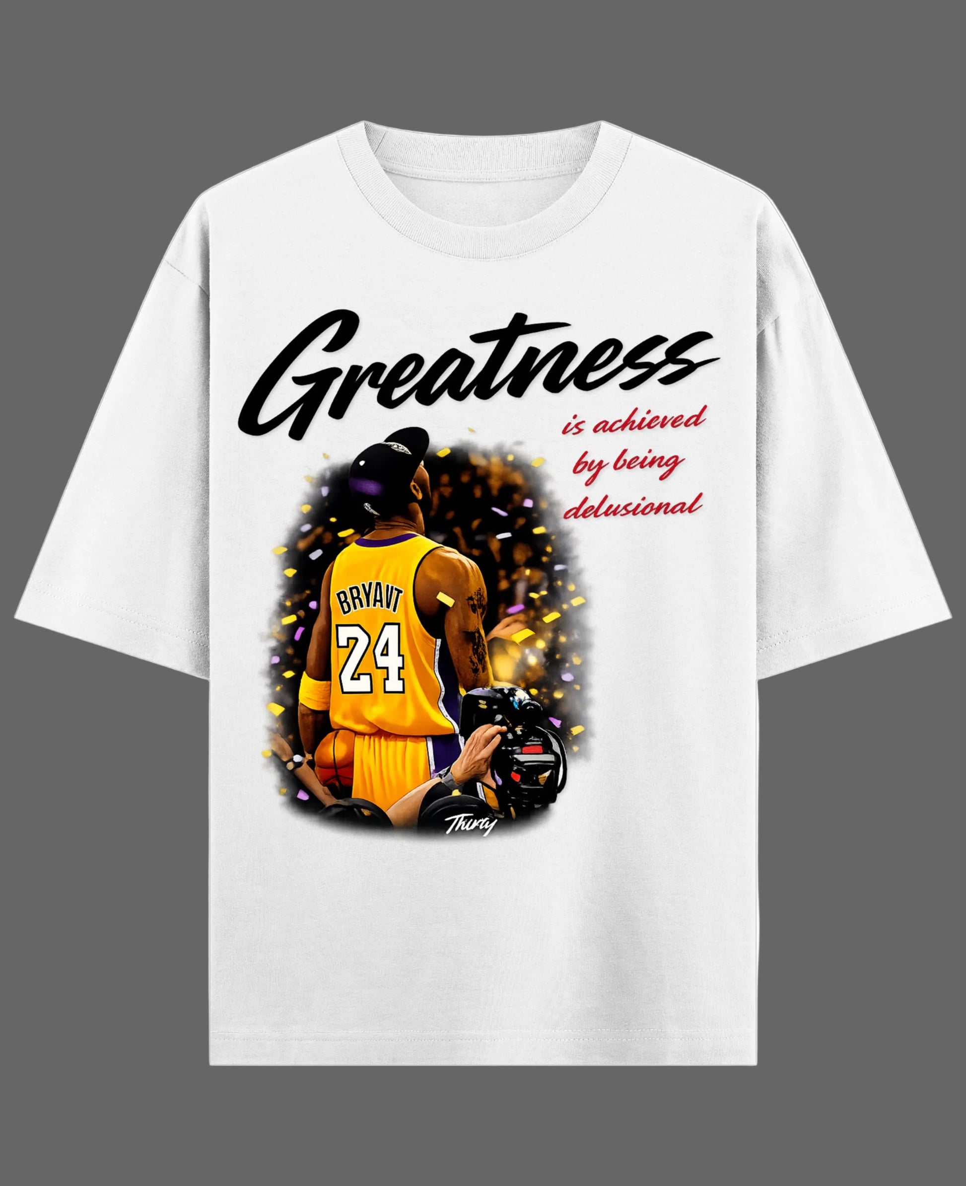 White Oversized T-shirt Front Design